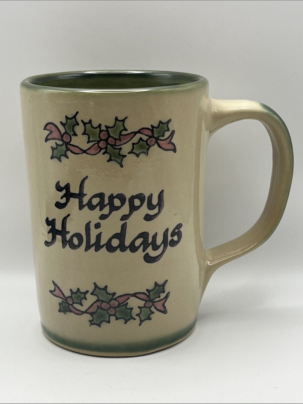 Vtg Louisville Stoneware P&L Railway Holiday Mug